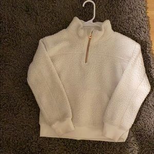 KIDS FLEECE SWEATER WITH ROSE GOLD ZIPPER